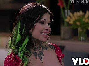 tattooed exwife karen craves rough fuck from big dicked ex!