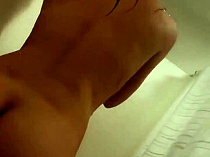 face sitting on me while jerking my cock hard in shower pov ass licking couple bath