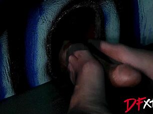 Milf Alexis Malone Devours Massive Cock Gloryhole Fuck!