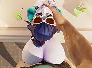 Widowmaker's French Holiday Monster Cock Big Ass Pounding!