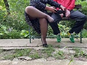 i unload thick cum all over her sexy high heels