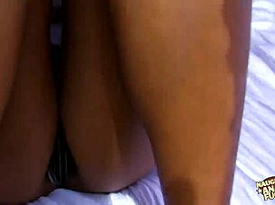 Saucy Brunette's Outdoor Threesome Double Penetration Dazzle