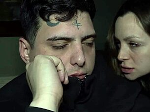 Petite Wife Humiliates Fat Cuckold with Wild Creampie Ride