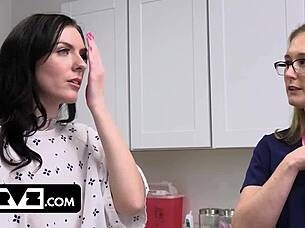 Celestina bloom's body erupts in orgasm needing doctor's special pussy touch
