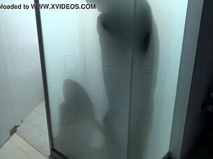 Blonde Teen Sucks Cock Smoking In Shower!