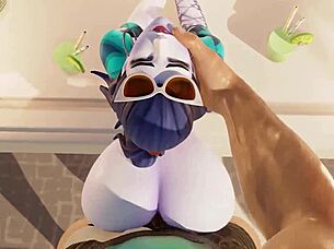 Widowmaker's French Holiday Monster Cock Big Ass Pounding!