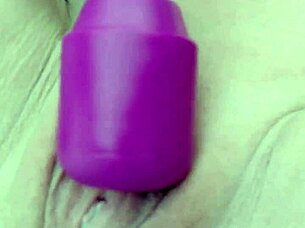 milf magic wand orgasm explodes in garden
