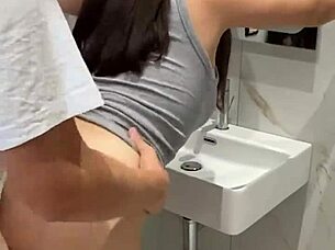 quick bathroom fuck while others dance