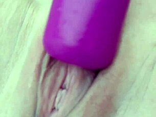 milf magic wand orgasm explodes in garden