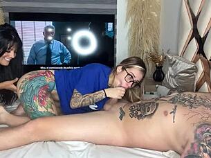 la mejor amiga de mi novia chupa mi verga con ganas