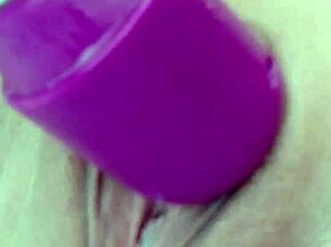 milf magic wand orgasm explodes in garden