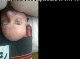 elderly couple savors intimate cunnilingus from above