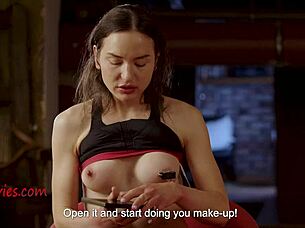sexy russian pornstar feels the pain for first time