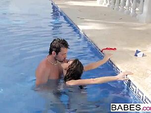 Babes - elegant anal - fun pool starring joel and martina gold clip