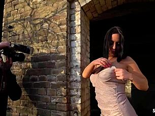 German Curvy Teen Tricked Into Outdoor Fuck