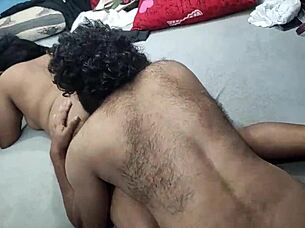 First time fucking sexy curvy Indian ass to mouth!