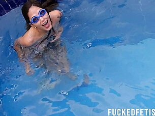 helen star sexy latina slut naked wet pussy big tits pool
