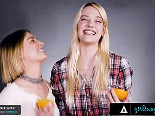 Girlsway Kenna James Eats Kristen Scotts Ass