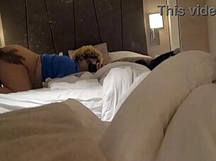 fucking my thick girlfriend in front of the hotel mirror