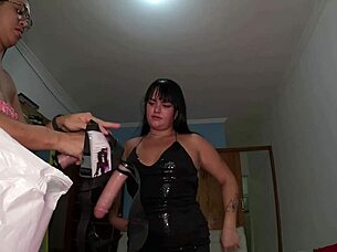 karol silva tests anal toy before filming