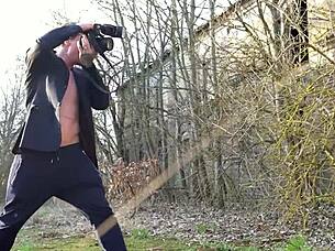 German Curvy Teen Tricked Into Outdoor Fuck