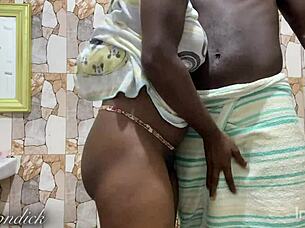 Long cock meets stepmom in the bath while dad is gone