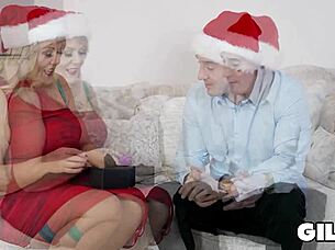 Gilfaf- cassandra uk unwraps dick for xmas creampie