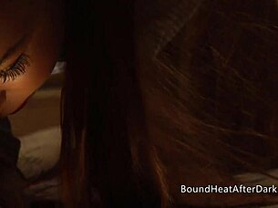 sexy big boobs lesbian slave fingering herself and orgasming fro mistress