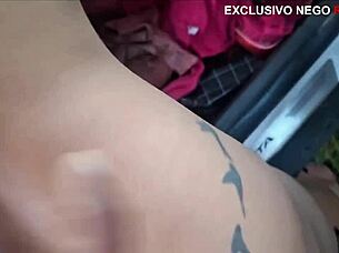 husband passes car while i ride huge cock