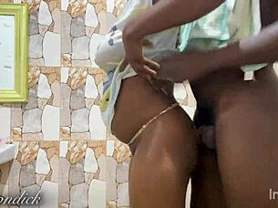 Long cock meets stepmom in the bath while dad is gone