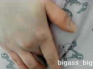 Mature bbw masturbates in tight pajamas at home