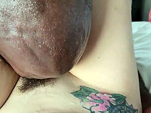 Hot tiny brunette takes monster cock deep in tight pussy