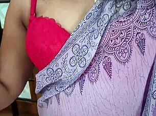 removing saree while hands tied and blindfolded