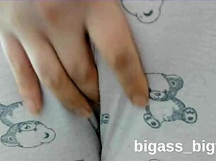 Mature bbw masturbates in tight pajamas at home