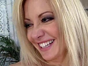 sexy blonde cougar wife picks up boy for cheating fuck