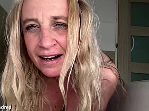wet prolapse masturbating during shower with toys