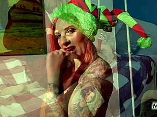 scarlett loves her christmas elf role with passion