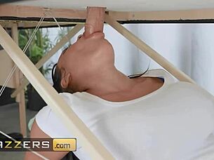 brazzers masseuse luna star distracts gf while abigaiil joins threesome