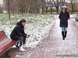 Casual teen sex with bell knock for many orgasms