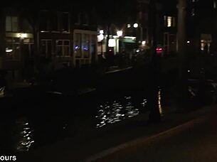 Outside urinal in amsterdam