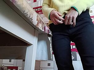 tight girl masturbates solo with multiple orgasms