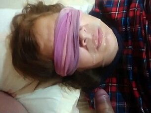 Hot cumshots cover stepmom face mouth ass and tits