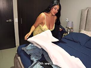 stuck mom gets help from guy with big dick