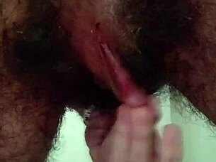 Hairy pussy and asshole