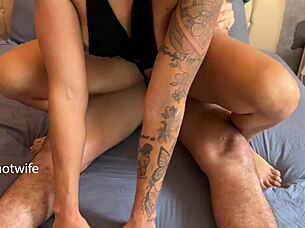 curvy latina wife flashes her ass at the party