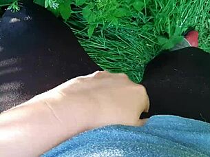 we masturbate with our neighbor on the street and cum at the same time
