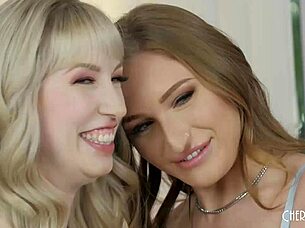big tit lesbians eating out each other before fingering and toy masturbation