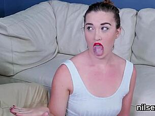 Chick receives awkward anal therapy session