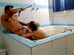 Blonde asian enjoys rough anal sex with big ass