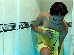 Neighbor Surprises Her In Shower And Fucks Hard